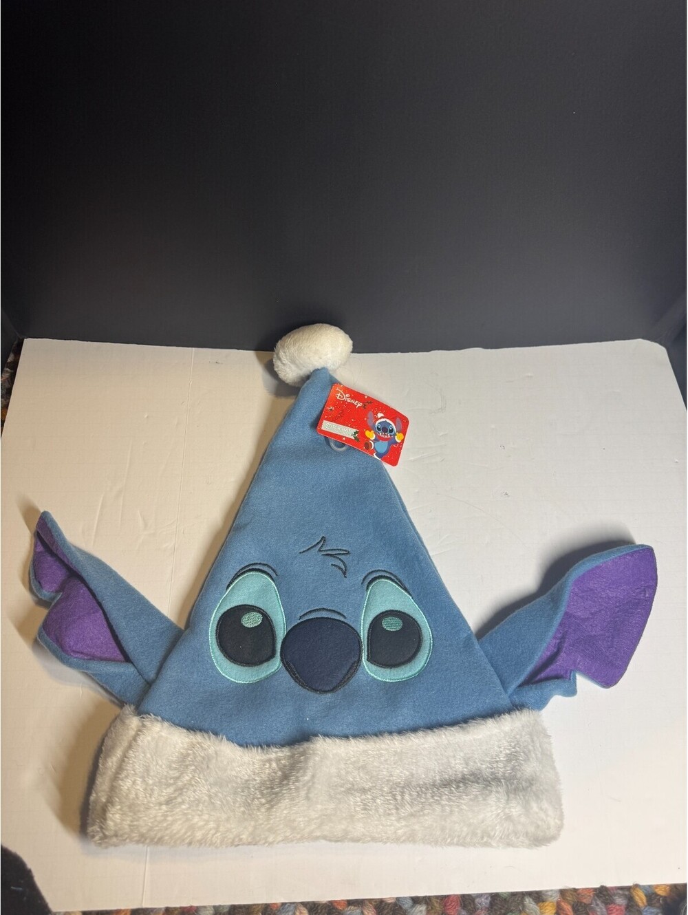 Disney Lilo and Stitch Santa Hat Christmas Holiday One Size Fit Most NEW Stitch